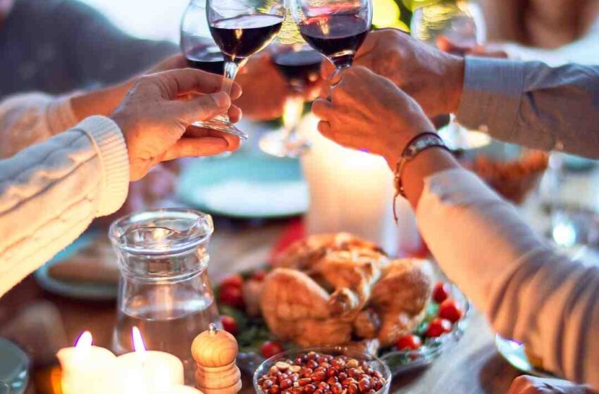 Repas de pâques en famille