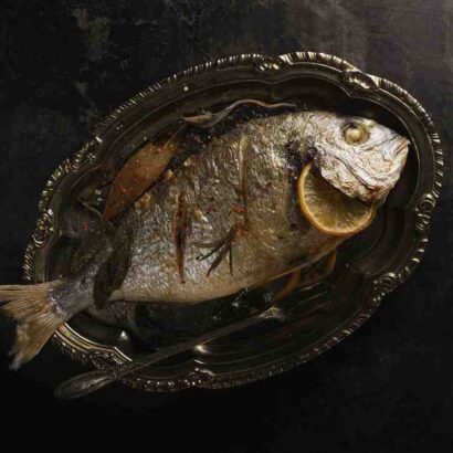 Repas de pâques avec poisson