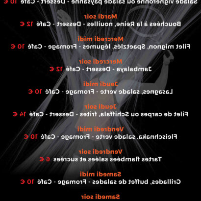 Semaine menu comme j'aime pdf