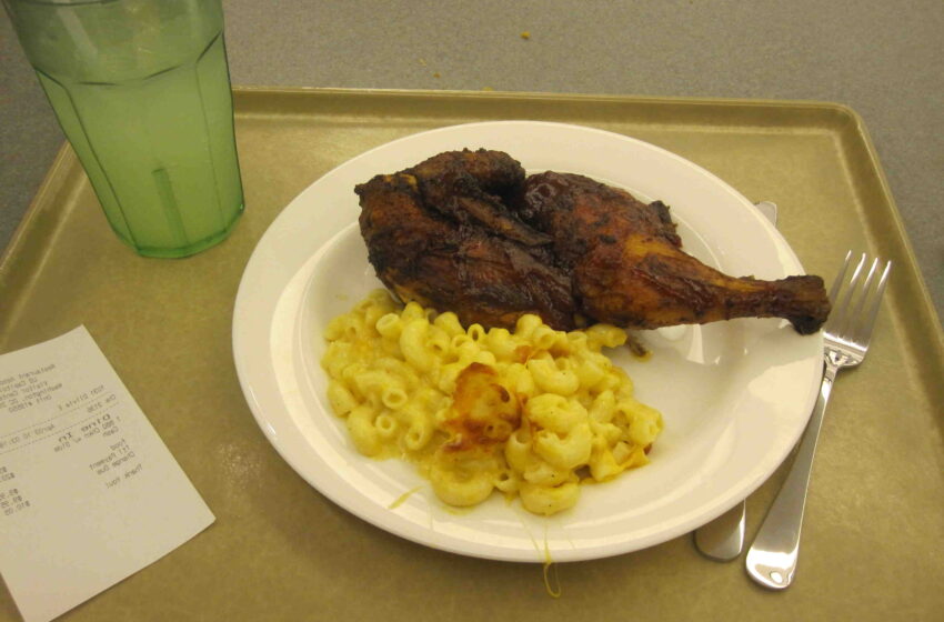 Repas de paques avec poulet